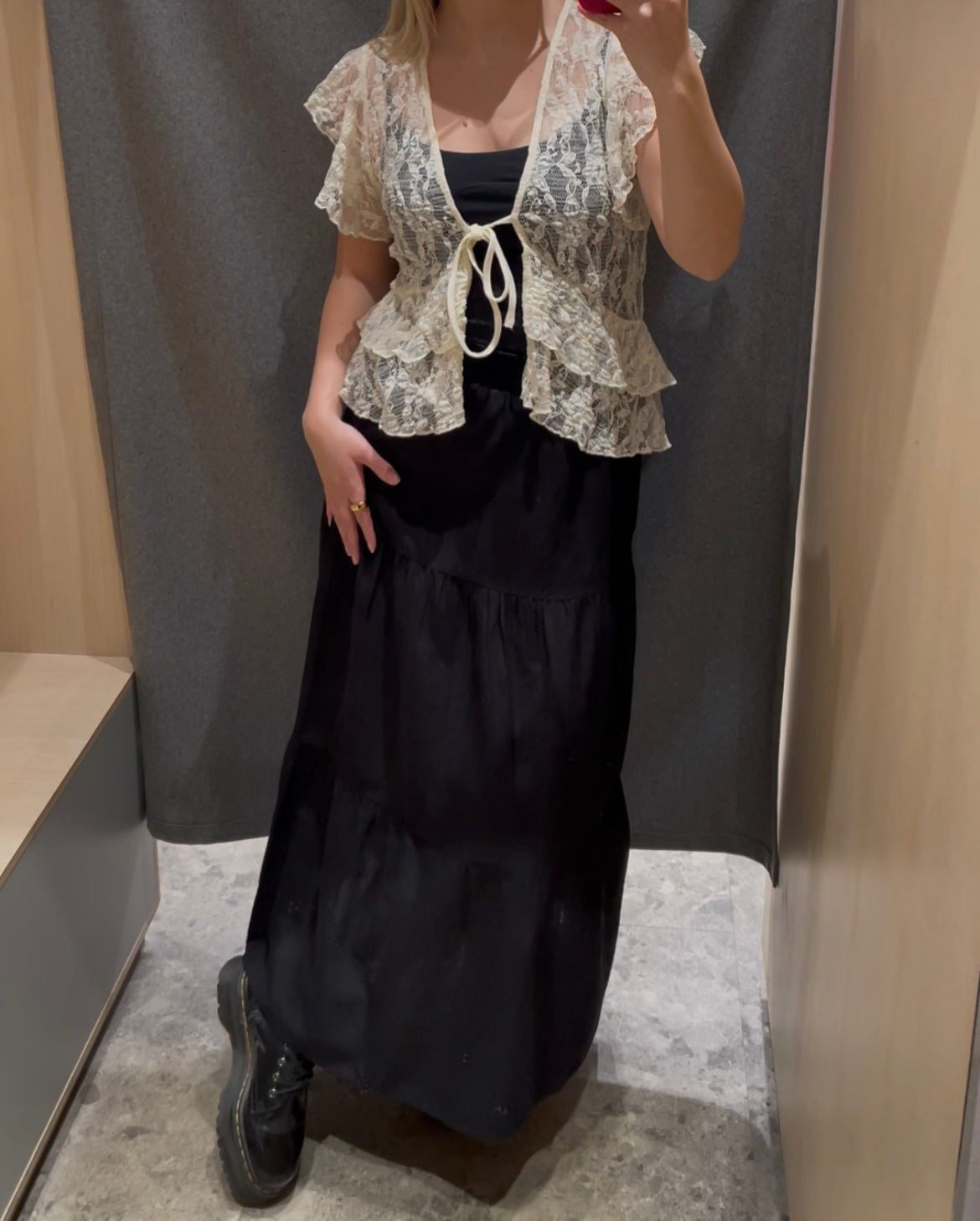 VIPRISILLA Long Skirt - Black Beauty